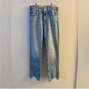 MOTHER Superior The Flirt Fray Jeans Size 25
